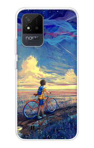 Riding Bicycle to Dreamland Soft Cover for Realme Narzo 50i