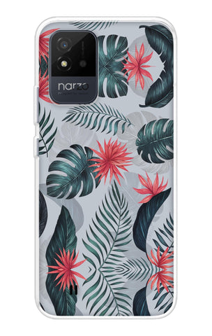 Retro Floral Leaf Soft Cover for Realme Narzo 50i