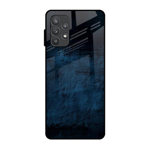Dark Blue Grunge Glossy Case for Samsung Galaxy A52s 5G