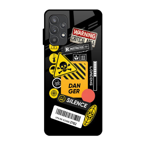 Danger Signs Glossy Case for Samsung Galaxy A52s 5G