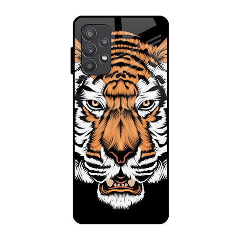 Angry Tiger Glossy Case For Samsung Galaxy A52s 5G