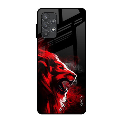 Red Angry Lion Glossy Case for Samsung Galaxy A52s 5G