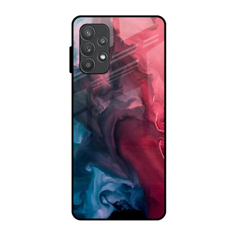 Blue & Red Smoke Glossy Case for Samsung Galaxy A52s 5G