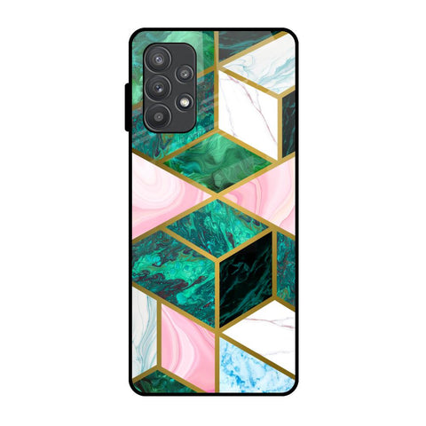 Seamless Green Marble Glossy Case for Samsung Galaxy A52s 5G