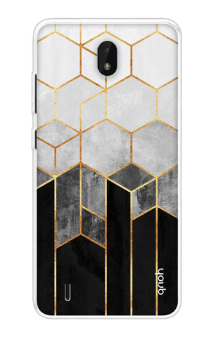 Hexagonal Pattern Soft Cover for Nokia C01 Plus