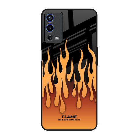 Fire Flame Glossy Case for Oppo A55