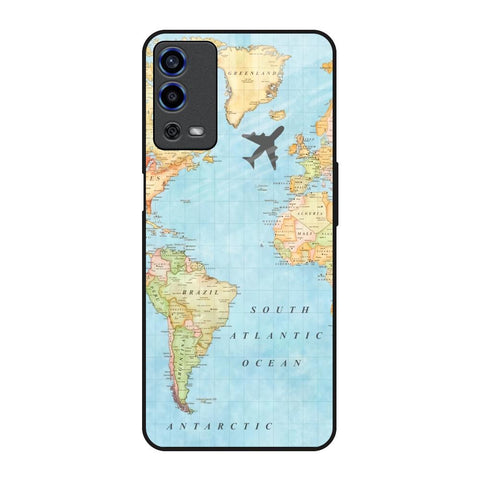 Travel Map Glossy Case for Oppo A55