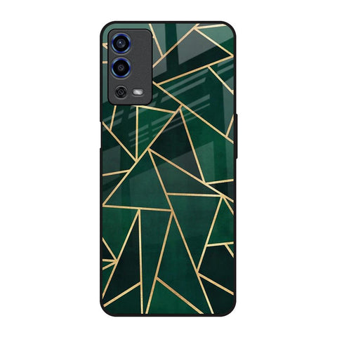 Abstract Green Glossy Case For Oppo A55