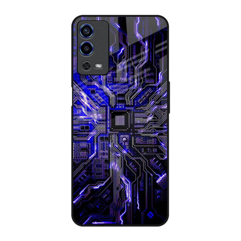 Techno Color Pattern Glossy Case For Oppo A55