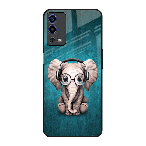 Adorable Baby Elephant Glossy Case For Oppo A55