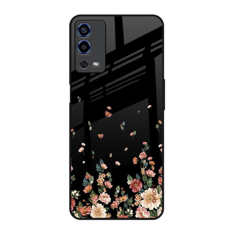 Floating Floral Print Glossy Case for Oppo A55