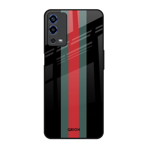 Vertical Stripes Glossy Case for Oppo A55
