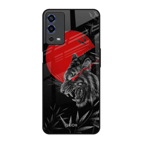 Red Moon Tiger Glossy Case for Oppo A55