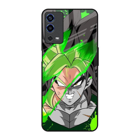 Anime Green Splash Glossy Case for Oppo A55