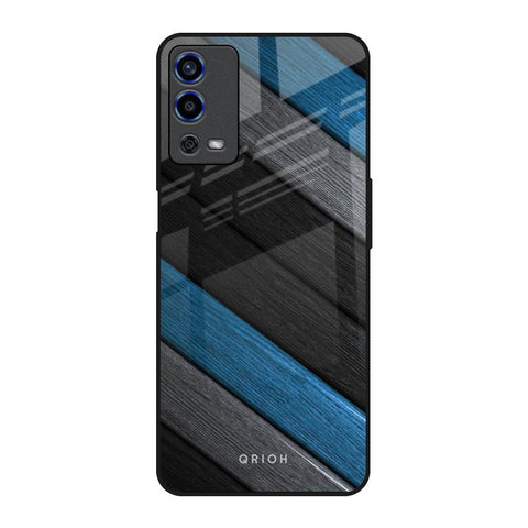 Multicolor Wooden Effect Glossy Case for Oppo A55