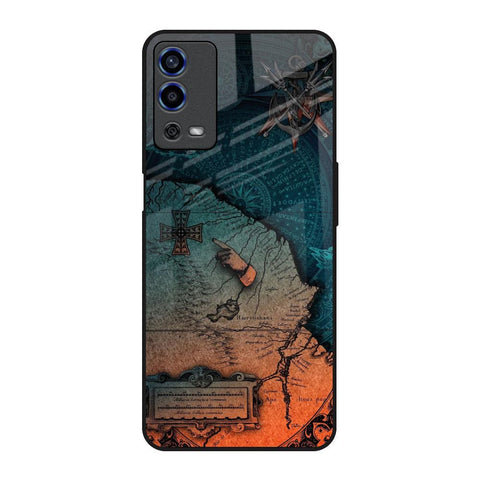 Geographical Map Glossy Case for Oppo A55