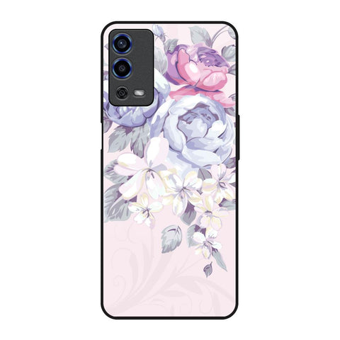 Elegant Floral Glossy Case for Oppo A55