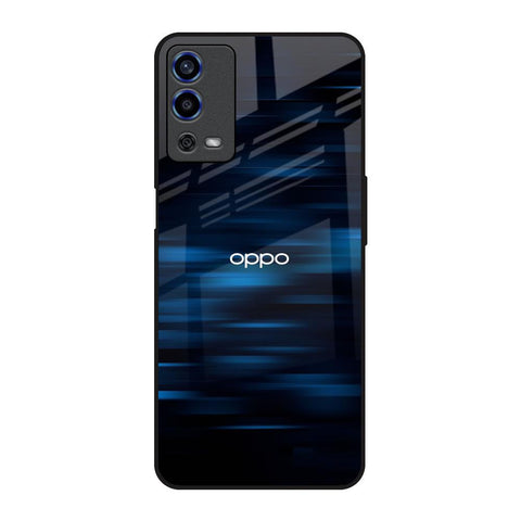 Blue Rough Abstract Glossy Case for Oppo A55