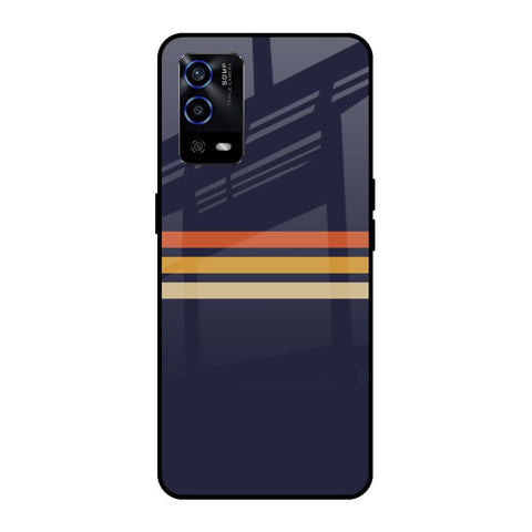 Tricolor Stripes Glossy Case For Oppo A55