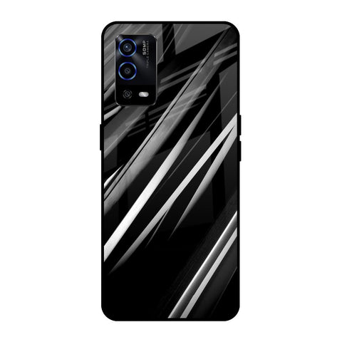 Black & Grey Gradient Glossy Case For Oppo A55