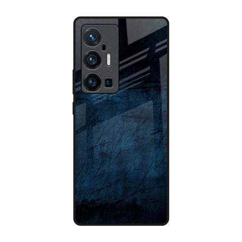 Dark Blue Grunge Glossy Case for Vivo X70 Pro Plus