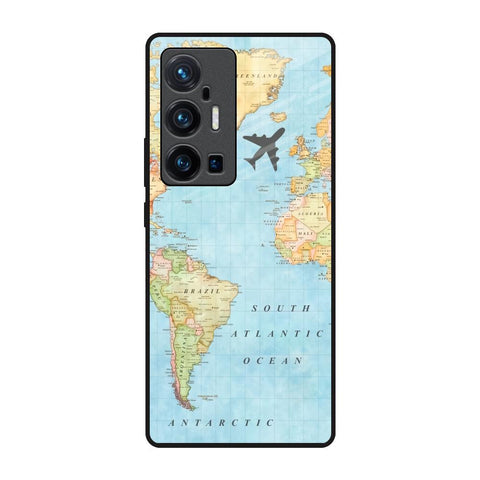 Travel Map Glossy Case for Vivo X70 Pro Plus