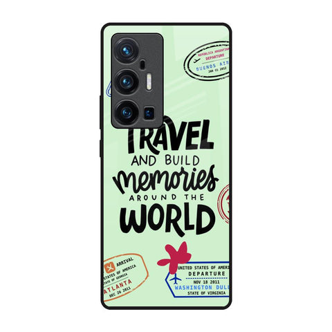 Travel Stamps Glossy Case for Vivo X70 Pro Plus