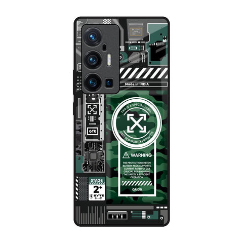 Green Camo Circuit Glossy Case for Vivo X70 Pro Plus