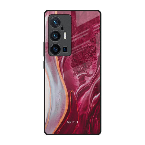 Crimson Ruby Glossy Case for Vivo X70 Pro Plus