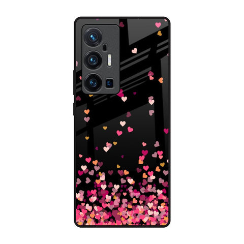 Heart Rain Fall Glossy Case For Vivo X70 Pro Plus
