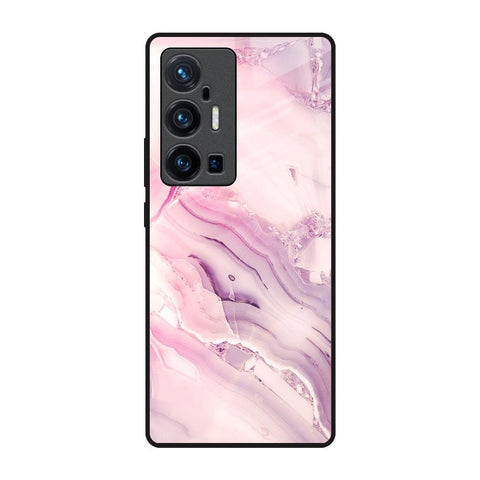 Diamond Pink Gradient Glossy Case For Vivo X70 Pro Plus