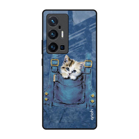 Kitty In Pocket Glossy Case For Vivo X70 Pro Plus