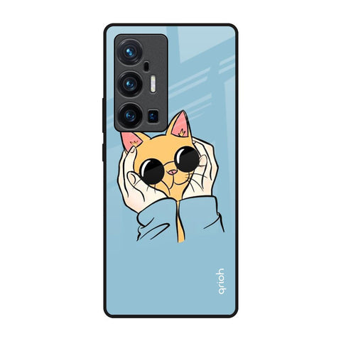 Adorable Cute Kitty Glossy Case For Vivo X70 Pro Plus