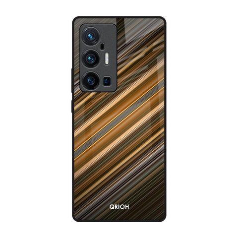 Diagonal Slash Pattern Glossy Case for Vivo X70 Pro Plus