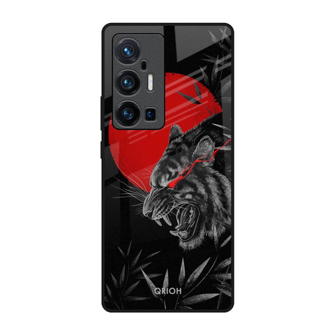 Red Moon Tiger Glossy Case for Vivo X70 Pro Plus