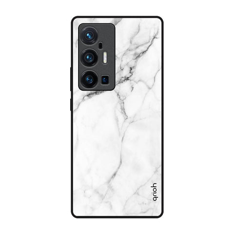 Modern White Marble Glossy Case for Vivo X70 Pro Plus