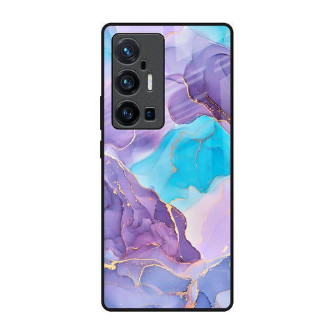Alcohol ink Marble Glossy Case for Vivo X70 Pro Plus