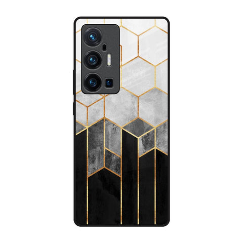 Tricolor Pattern Glossy Case for Vivo X70 Pro Plus