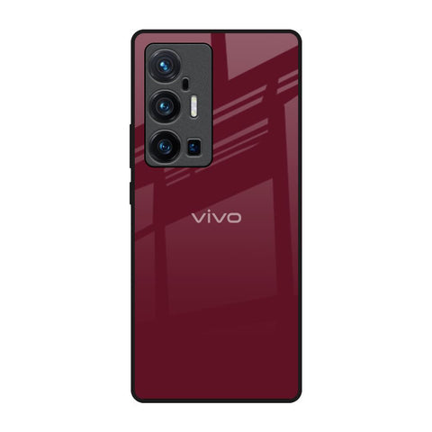 Classic Burgundy Glossy Case for Vivo X70 Pro Plus