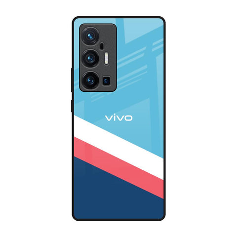 Pink & White Stripes Glossy Case For Vivo X70 Pro Plus