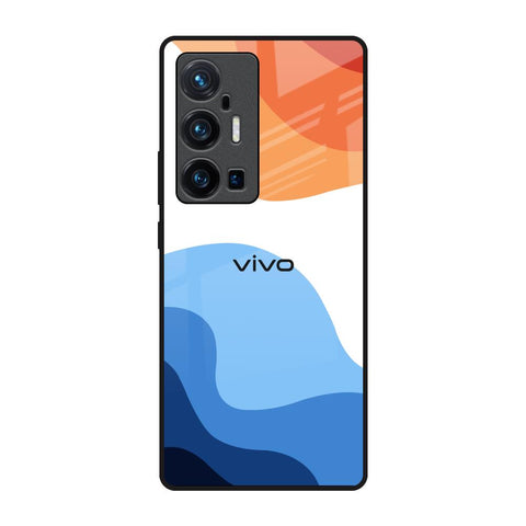 Wavy Color Pattern Glossy Case for Vivo X70 Pro Plus