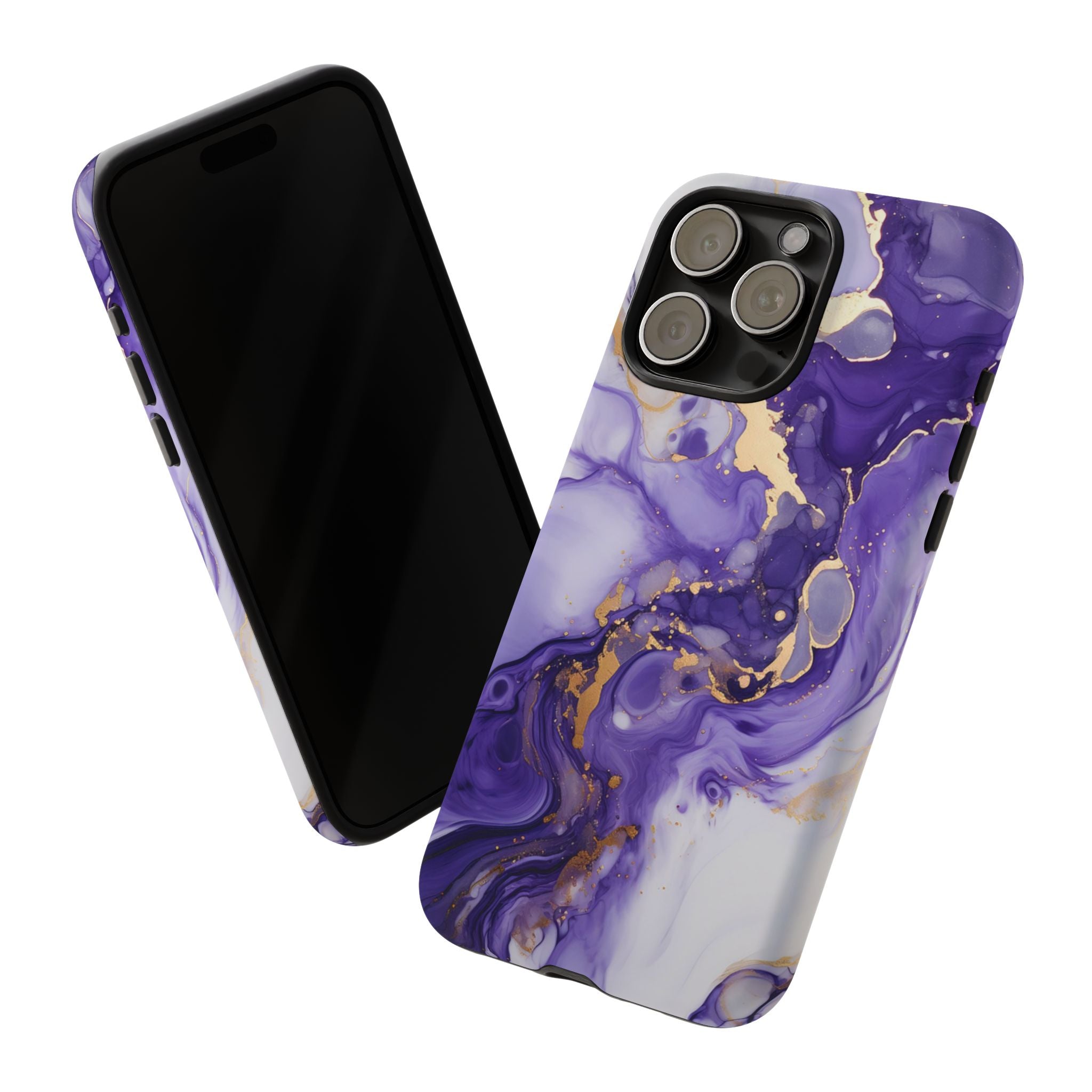 Violet Flow Premium Tough Shining Phone Case (Double Layer) Available For All iPhone Models