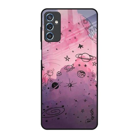 Space Doodles Glossy Case for Samsung Galaxy M52 5G