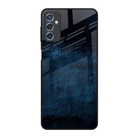 Dark Blue Grunge Glossy Case for Samsung Galaxy M52 5G