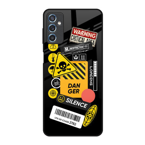 Danger Signs Glossy Case for Samsung Galaxy M52 5G