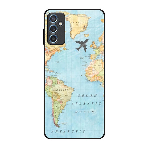 Travel Map Glossy Case for Samsung Galaxy M52 5G