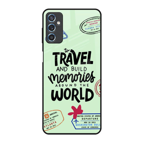 Travel Stamps Glossy Case for Samsung Galaxy M52 5G