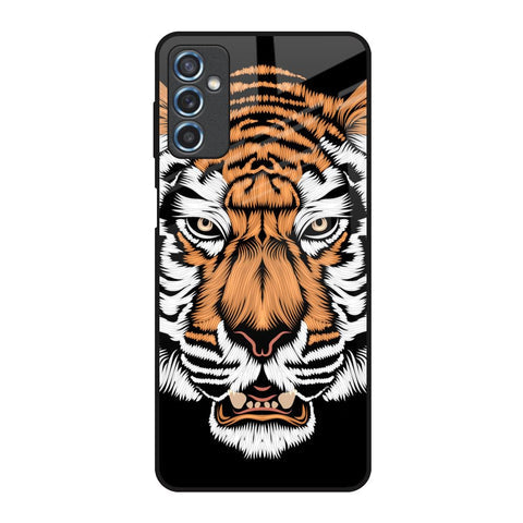 Angry Tiger Glossy Case For Samsung Galaxy M52 5G