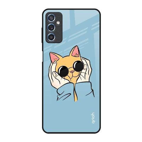 Adorable Cute Kitty Glossy Case For Samsung Galaxy M52 5G