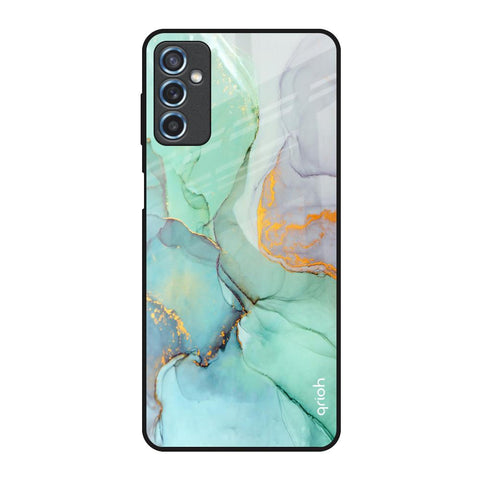 Green Marble Glossy Case for Samsung Galaxy M52 5G